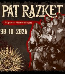 Pat Razket komt naar Gouda! Samen met Plankenkoorts bouwen zij een uiterst gezellig piratenfeestje. Zet het vast in je agenda!